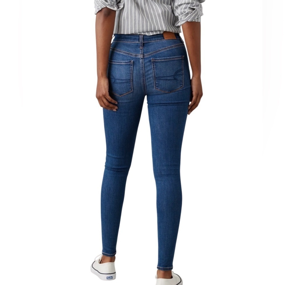 American Eagle, Hi-Rise Jegging, Size 0 Long, Indigo - Picture 3 of 11